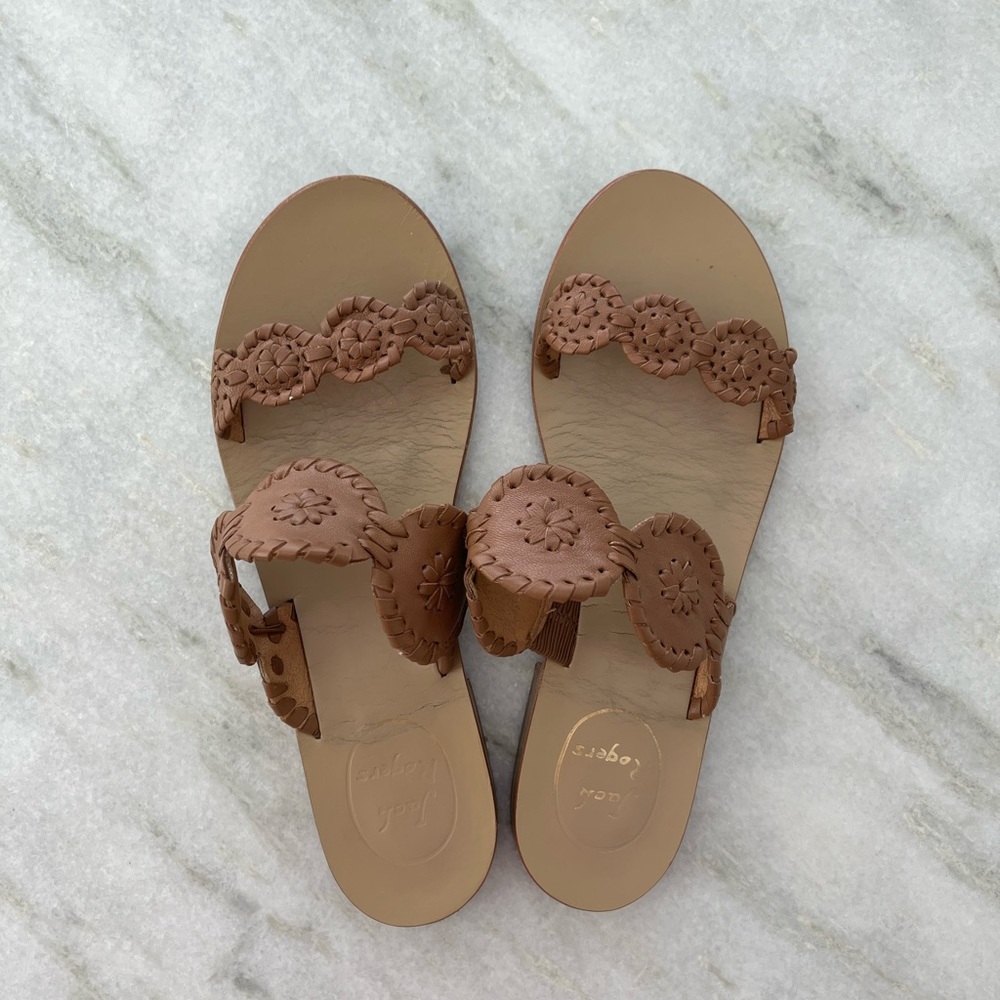 Jack Rogers Lauren Sandals in Brown